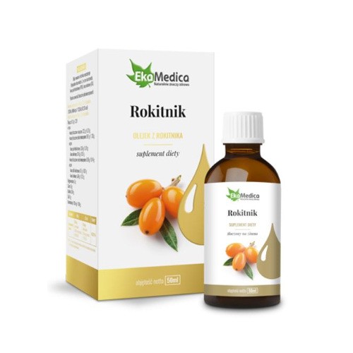 Olej z rokitnika tłoczony na zimno 50ml - ekamedica