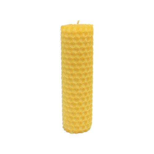 Świeca z węzy pszczelej walec w-052 - 10 cm