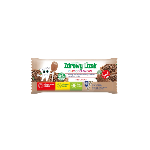 Lizak Chocco-Wow o smaku kakao bez cukru 6g Starpharma